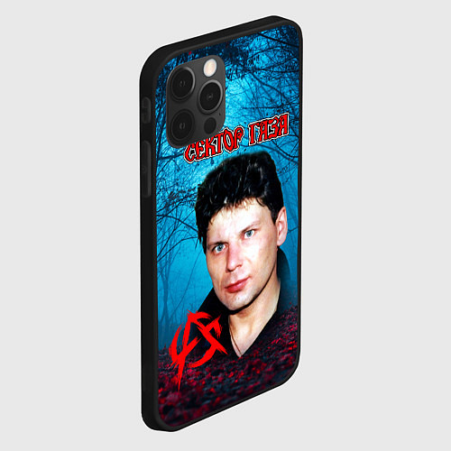 Чехол iPhone 12 Pro Max Сектор газа вечерний лес / 3D-Черный – фото 2