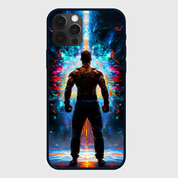 Чехол для iPhone 12 Pro Max Крав-мага боец, цвет: 3D-черный