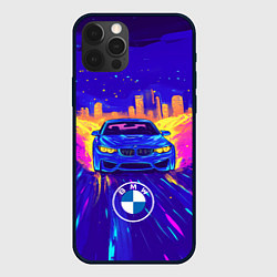 Чехол для iPhone 12 Pro Max Синий БМВ, цвет: 3D-черный
