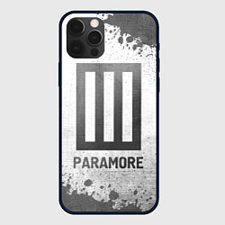 Чехол для iPhone 12 Pro Max Paramore - white gradient, цвет: 3D-черный
