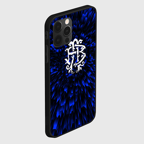 Чехол iPhone 12 Pro Max Nickelback blue energy / 3D-Черный – фото 2