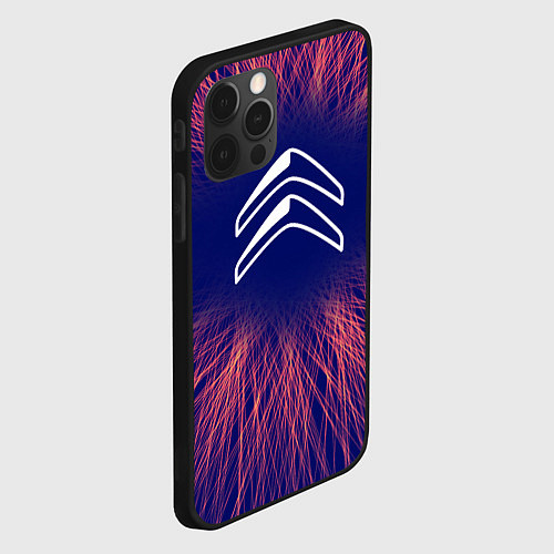 Чехол iPhone 12 Pro Max Citroen red energy / 3D-Черный – фото 2