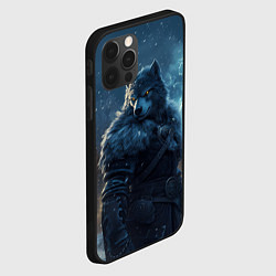 Чехол для iPhone 12 Pro Max Волк в доспехах, цвет: 3D-черный — фото 2