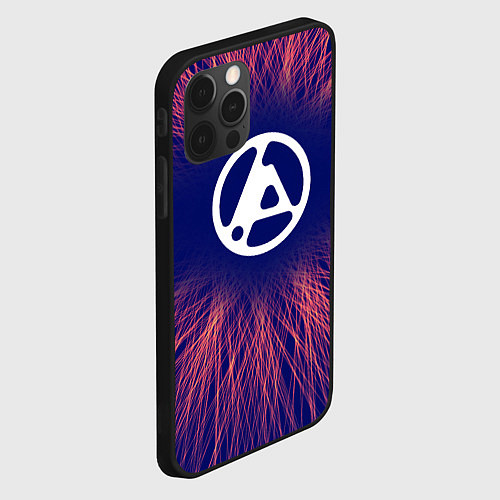 Чехол iPhone 12 Pro Max Linkin Park 2024 red energy / 3D-Черный – фото 2