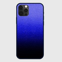 Чехол для iPhone 12 Pro Max Градиент индиго из синего в чёрный, цвет: 3D-черный