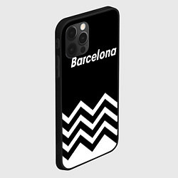 Чехол для iPhone 12 Pro Max Барселона геометрия, цвет: 3D-черный — фото 2