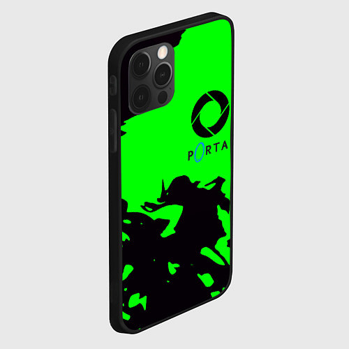 Чехол iPhone 12 Pro Max Portal черный дым / 3D-Черный – фото 2