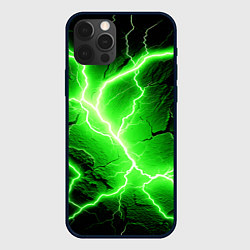 Чехол для iPhone 12 Pro Max Color green black, цвет: 3D-черный
