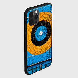 Чехол для iPhone 12 Pro Max Мишень на синем, цвет: 3D-черный — фото 2