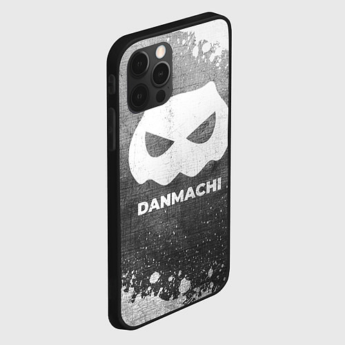 Чехол iPhone 12 Pro Max DanMachi - grey gradient / 3D-Черный – фото 2
