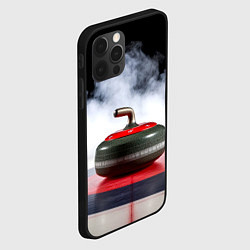 Чехол для iPhone 12 Pro Max Кёрлинг и белый дым, цвет: 3D-черный — фото 2