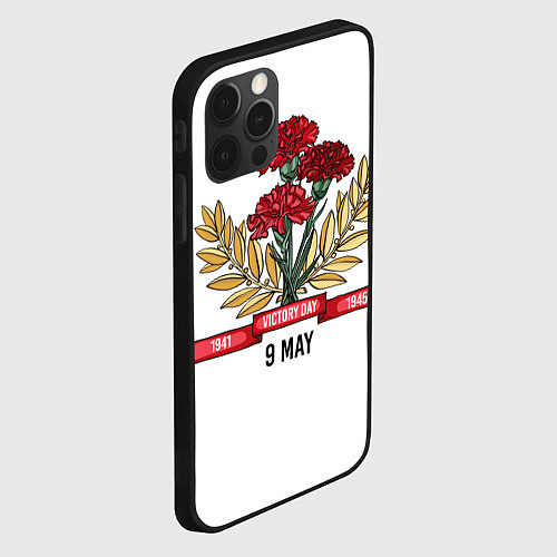 Чехол iPhone 12 Pro Max 9 Мая victory day / 3D-Черный – фото 2