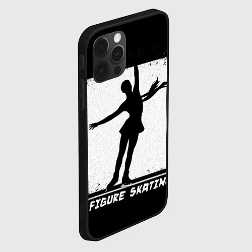 Чехол iPhone 12 Pro Max Figure skating / 3D-Черный – фото 2
