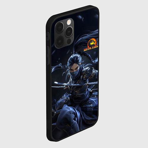 Чехол iPhone 12 Pro Max Китана в прыжке / 3D-Черный – фото 2