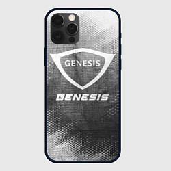 Чехол для iPhone 12 Pro Max Genesis - grey gradient, цвет: 3D-черный
