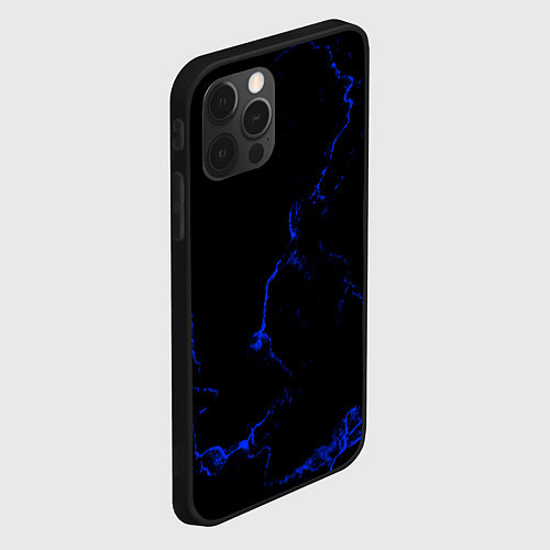 Чехол iPhone 12 Pro Max Color black blue / 3D-Черный – фото 2