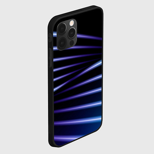 Чехол iPhone 12 Pro Max Color black blue / 3D-Черный – фото 2