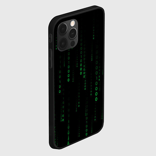Чехол iPhone 12 Pro Max Color black green / 3D-Черный – фото 2
