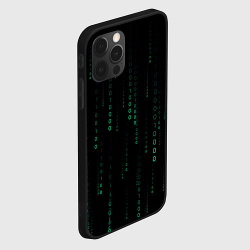 Чехол iPhone 12 Pro Max Color black turquoise / 3D-Черный – фото 2