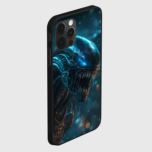 Чехол iPhone 12 Pro Max Alien space / 3D-Черный – фото 2