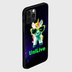 Чехол для iPhone 12 Pro Max Единорог Unilive, цвет: 3D-черный — фото 2