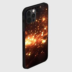 Чехол для iPhone 12 Pro Max Искры и огоньки текстура, цвет: 3D-черный — фото 2
