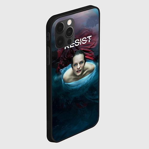 Чехол iPhone 12 Pro Max Рассказ служанки - Джун / 3D-Черный – фото 2