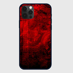 Чехол для iPhone 12 Pro Max Абстракция - red trash darkness, цвет: 3D-черный