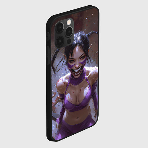 Чехол iPhone 12 Pro Max Сумасшедшая Милина / 3D-Черный – фото 2