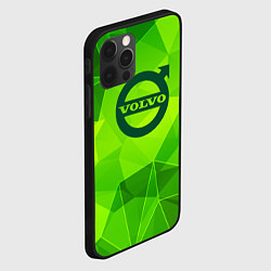 Чехол для iPhone 12 Pro Max Volvo green poly, цвет: 3D-черный — фото 2