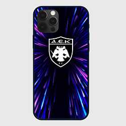 Чехол для iPhone 12 Pro Max AEK Athens neon energy, цвет: 3D-черный