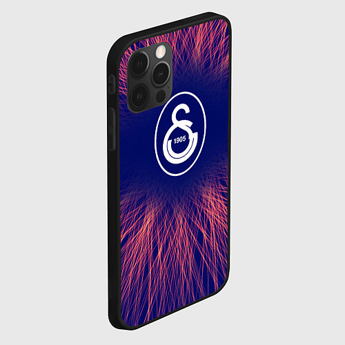 Чехол iPhone 12 Pro Max Galatasaray red energy / 3D-Черный – фото 2
