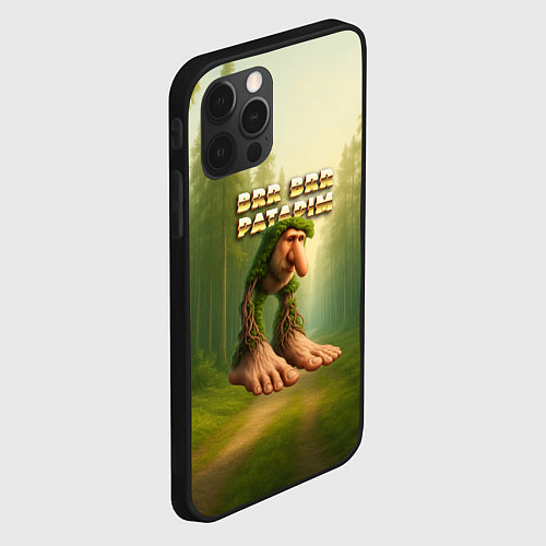 Чехол iPhone 12 Pro Max Brr brr Patapim мем / 3D-Черный – фото 2
