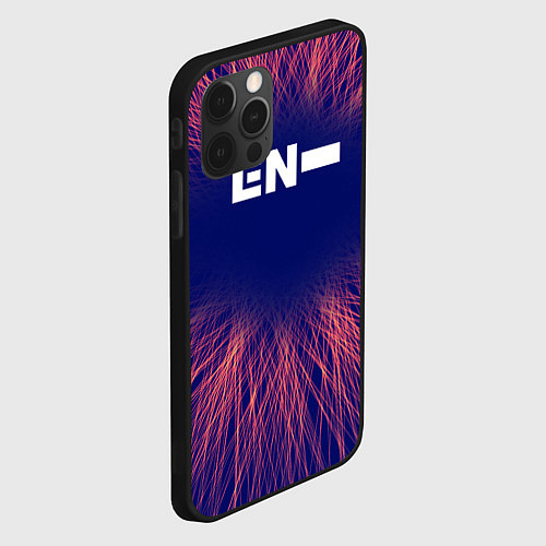 Чехол iPhone 12 Pro Max Enhypen red energy / 3D-Черный – фото 2