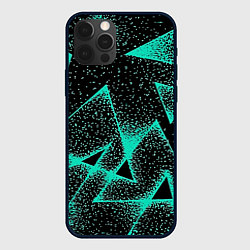 Чехол для iPhone 12 Pro Max The triangle is light blue, цвет: 3D-черный