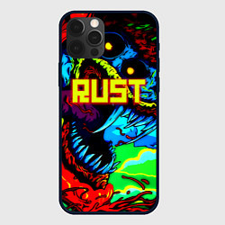 Чехол для iPhone 12 Pro Max Rust hyperbeast, цвет: 3D-черный