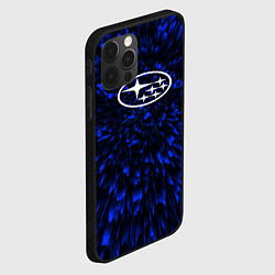 Чехол для iPhone 12 Pro Max Subaru blue energy, цвет: 3D-черный — фото 2
