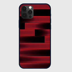 Чехол для iPhone 12 Pro Max Color red square, цвет: 3D-черный