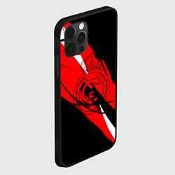 Чехол для iPhone 12 Pro Max Real Madrid текстура, цвет: 3D-черный — фото 2