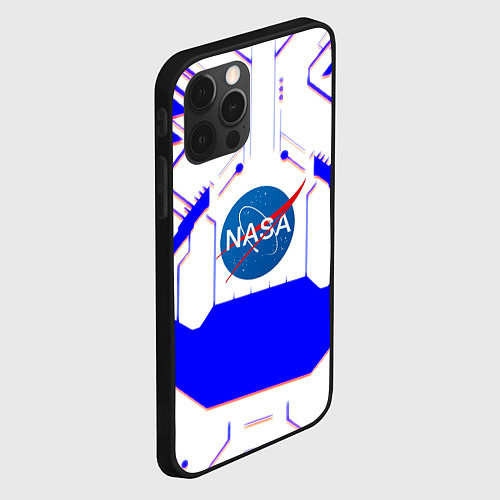 Чехол iPhone 12 Pro Max NASA cosmos geometry / 3D-Черный – фото 2