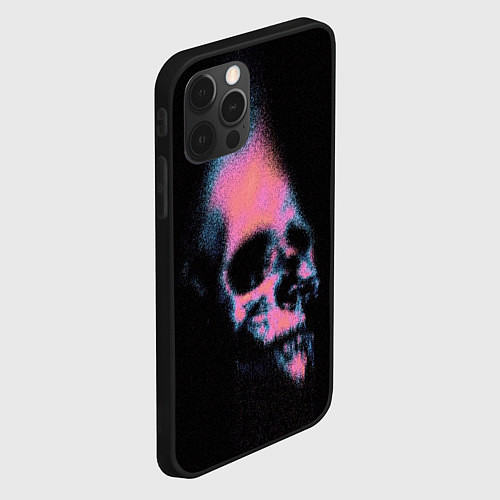 Чехол iPhone 12 Pro Max Череп аэрозоль / 3D-Черный – фото 2