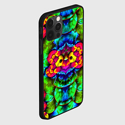 Чехол для iPhone 12 Pro Max Калейдоскоп с птичкой, цвет: 3D-черный — фото 2