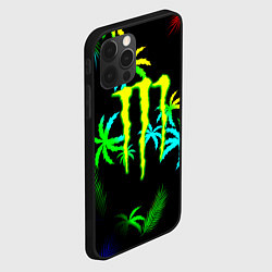 Чехол для iPhone 12 Pro Max Monster energy тропики кислотные, цвет: 3D-черный — фото 2