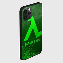 Чехол для iPhone 12 Pro Max Half-Life - green gradient, цвет: 3D-черный — фото 2
