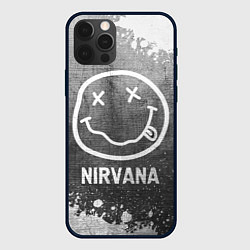 Чехол для iPhone 12 Pro Max Nirvana - grey gradient, цвет: 3D-черный