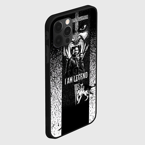 Чехол iPhone 12 Pro Max Я легенда 2 / 3D-Черный – фото 2