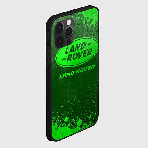 Чехол iPhone 12 Pro Max Land Rover - green gradient / 3D-Черный – фото 2