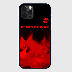 Чехол для iPhone 12 Pro Max Gears of War - red gradient посередине, цвет: 3D-черный