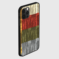 Чехол для iPhone 12 Pro Max Цветной узор абстрактная графика, цвет: 3D-черный — фото 2