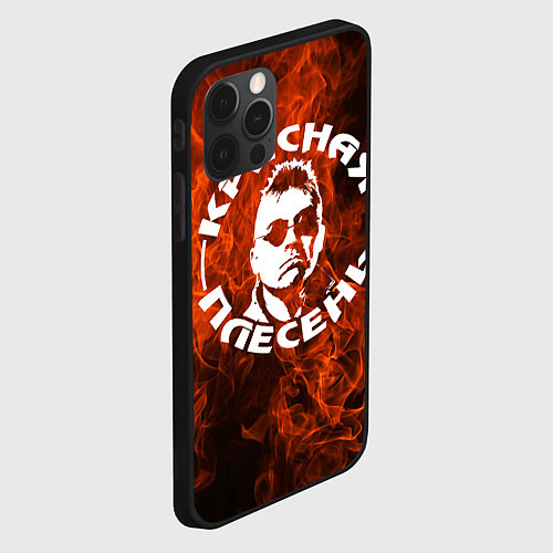 Чехол iPhone 12 Pro Max Красная Плесень - Логотип Огонь / 3D-Черный – фото 2